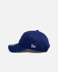 New Era Los Angeles Dodgers 'Snow Washed Fray' 9FORTY A-Frame Unstructured Snapback Dark Royal