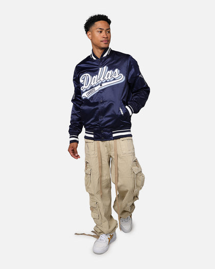 Pro Standard Dallas Cowboys Rib Satin Jacket Midnight Navy