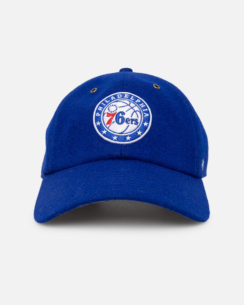 47 Brand Philadelphia 76ers Wooly Clean Up Strapback Royal