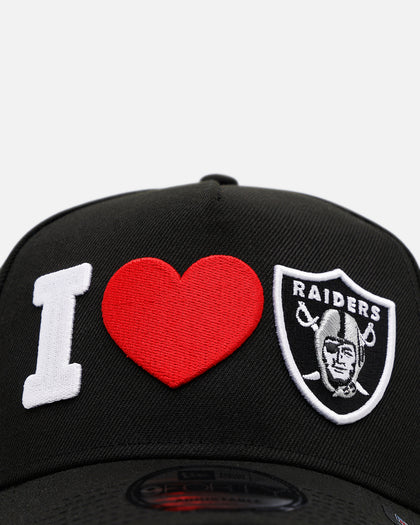 New Era Las Vegas Raiders 'Love' 9FORTY A-Frame Snapback Black