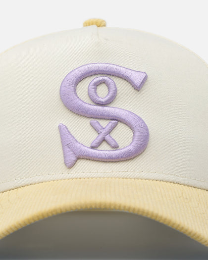 New Era Chicago White Sox 'Easter Corduroy' 9FORTY A-Frame Snapback White/Yellow