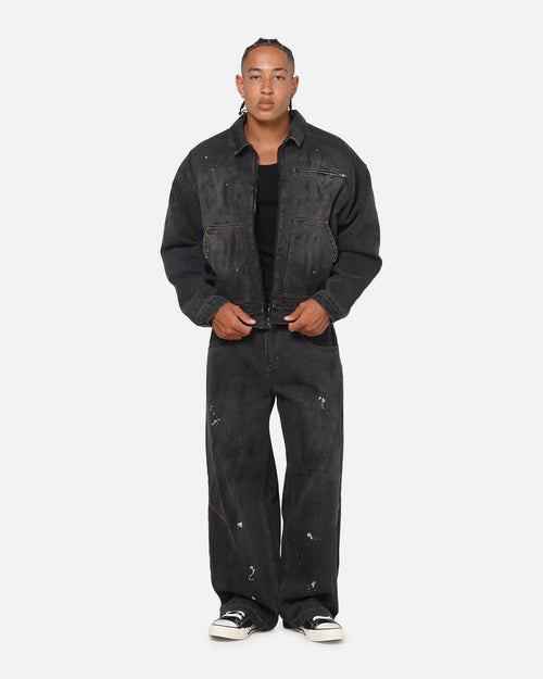 Saint Morta Halo Zip Jacket Smoke Black