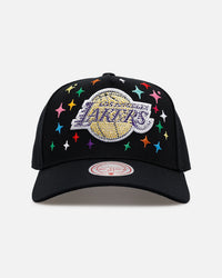 Mitchell & Ness Los Angeles Lakers 'Rhinestone Luxury' Pro Pinch Snapback Black