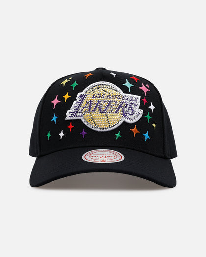 Mitchell & Ness Los Angeles Lakers 'Rhinestone Luxury' Pro Pinch Snapback Black