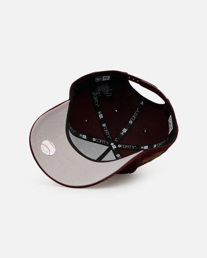 New Era Los Angeles Angels 'Frosted Burgundy' 9FORTY A-Frame Snapback Burgundy