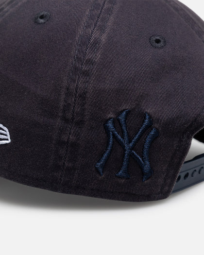 New Era New York Yankees 'Snow Washed Fray' 9FORTY A-Frame Unstructured Snapback Washed Navy