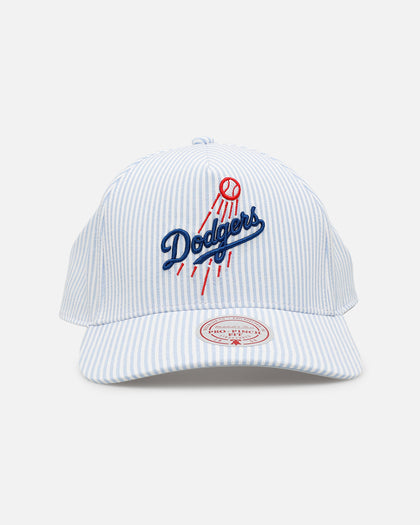 Mitchell & Ness Los Angeles Dodgers 'Seersucker' Pro Pinch Snapback Blue/White