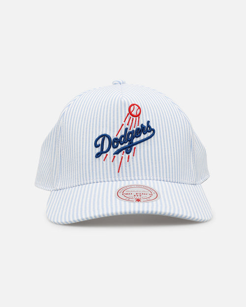 Mitchell & Ness Los Angeles Dodgers 'Seersucker' Pro Pinch Snapback Blue/White
