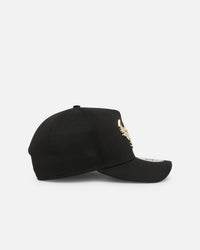 New Era Chicago Bulls 'Metal Badge' 9FORTY K-Frame Snapback Black/Gold Metallic