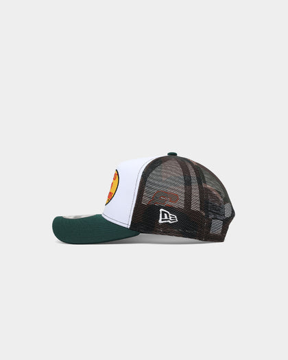 New Era X Nascar 9FORTY A-Frame Trucker Snapback Dark Green/Camo