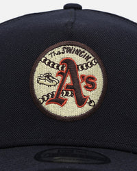 New Era Oakland Athletics 'Retro Royal' 9FORTY A-Frame Snapback Navy