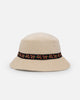 Carre Floraux Corduroy Bucket Hat Stone