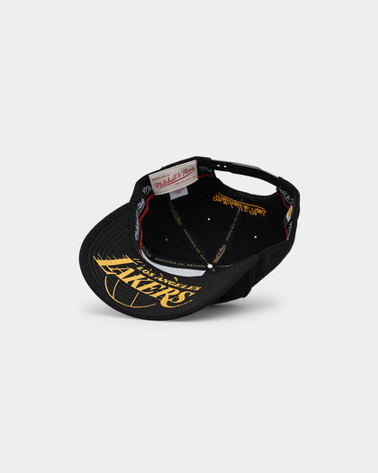 Mitchell & Ness Los Angeles Lakers 'Team Outline' Classic Snapback Black