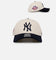 47 Brand New York Yankees 'Wooly Offside DT' Sure Shot Snapback Natural/Navy