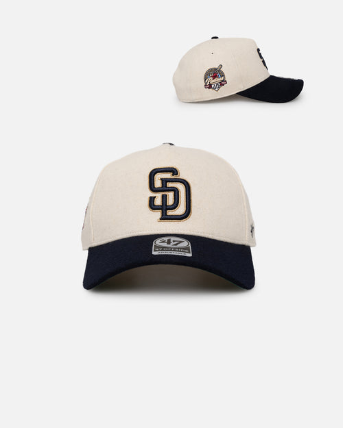 47 Brand San Diego Padres 'Wooly Offside DT' Sure Shot Snapback Natural/Navy