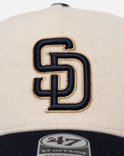47 Brand San Diego Padres 'Wooly Offside DT' Sure Shot Snapback Natural/Navy