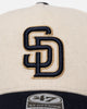 47 Brand San Diego Padres 'Wooly Offside DT' Sure Shot Snapback Natural/Navy