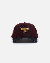 New Era Chicago Bulls 'Autumn Hue' 9FORTY A-Frame Snapback Maroon/Navy