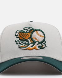 New Era Gwinnett Stripers 'Autumn Hue' 9FORTY A-Frame Snapback Stone/Dark Green