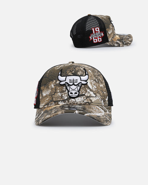 New Era Chicago Bulls 'Real Tree' 9FORTY A-Frame Trucker Snapback Realtree Edge