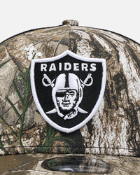 New Era Las Vegas Raiders 'Real Tree' 9FORTY A-Frame Trucker Snapback Realtree Edge