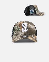 New Era Seattle Mariners 'Real Tree' 9FORTY A-Frame Trucker Snapback Realtree Edge