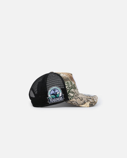 New Era Seattle Mariners 'Real Tree' 9FORTY A-Frame Trucker Snapback Realtree Edge