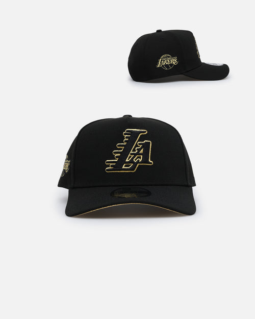 New Era Los Angeles Lakers 'NBA Gold Links' 9FORTY A-Frame Snapback Black/Gold