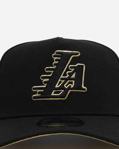 New Era Los Angeles Lakers 'NBA Gold Links' 9FORTY A-Frame Snapback Black/Gold
