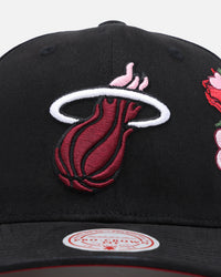 Mitchell & Ness Miami Heat 'Love & Devotion' Pro Crown Snapback Black
