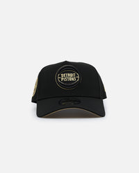 New Era Detroit Pistons 'NBA Gold Links' 9FORTY A-Frame Snapback Black/Gold