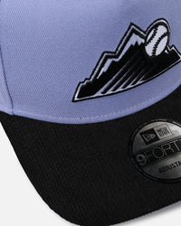 New Era Colorado Rockies 9FORTY A-Frame Snapback Lavender/Black