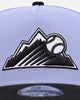 New Era Colorado Rockies 9FORTY A-Frame Snapback Lavender/Black