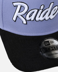 New Era Las Vegas Raiders 9FORTY A-Frame Snapback Lavender/Black