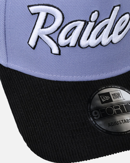 New Era Las Vegas Raiders 9FORTY A-Frame Snapback Lavender/Black