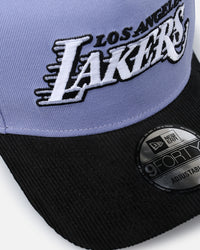 New Era Los Angeles Lakers 9FORTY A-Frame Snapback Lavender/Black