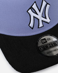 New Era New York Yankees 9FORTY A-Frame Snapback Lavender/Black
