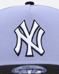 New Era New York Yankees 9FORTY A-Frame Snapback Lavender/Black