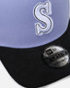 New Era Seattle Mariners 9FORTY A-Frame Snapback Lavender/Black