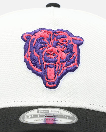 New Era Chicago Bears 'Neon Nights' 9FORTY Snapback Chrome/Black