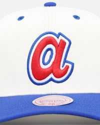 Mitchell & Ness Atlanta Braves Go Team Go Snapback White Cream/Blue
