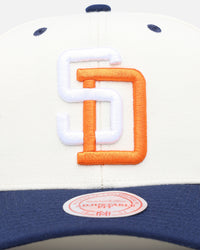 Mitchell & Ness San Diego Padres Go Team Go Snapback White Cream/Blue