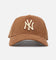 New Era New York Yankees 'Ornamental Corduroy' 9FORTY A-Frame Snapback Tan