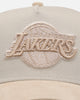 New Era Los Angeles Lakers 'Cream Suede' 9FORTY A-Frame Strapback Stone/Oatmilk