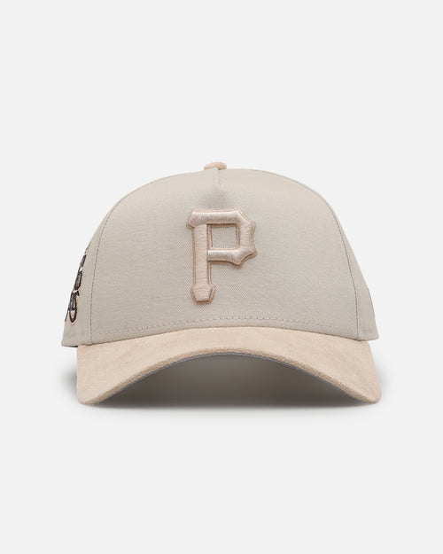 New Era Pittsburgh Pirates 'Cream Suede' 9FORTY A-Frame Strapback Stone/Oatmilk