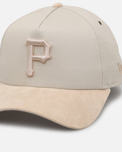 New Era Pittsburgh Pirates 'Cream Suede' 9FORTY A-Frame Strapback Stone/Oatmilk