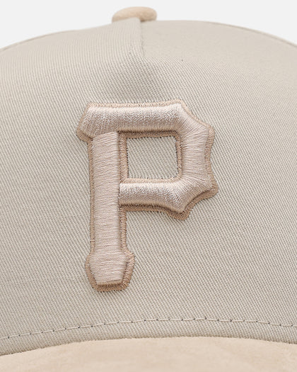 New Era Pittsburgh Pirates 'Cream Suede' 9FORTY A-Frame Strapback Stone/Oatmilk