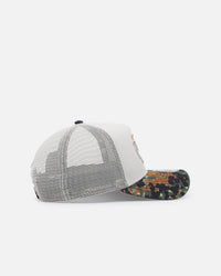 New Era Kansas City Chiefs "Camo Visor" 9FORTY A-Frame Trucker Snapback Stone/Olive
