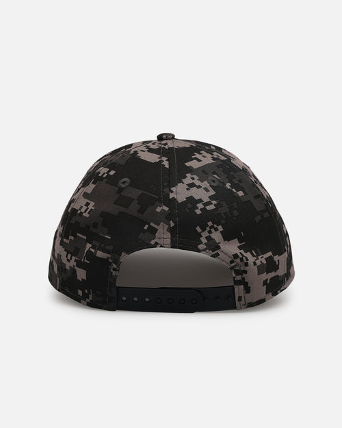 New Era Atlanta Braves 'Black Digi Camo' 9FORTY A-Frame Snapback Black/Grey