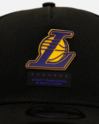 New Era X Bristol Studio Los Angeles Lakers 'Teams Edition' 9FORTY Snapback Black